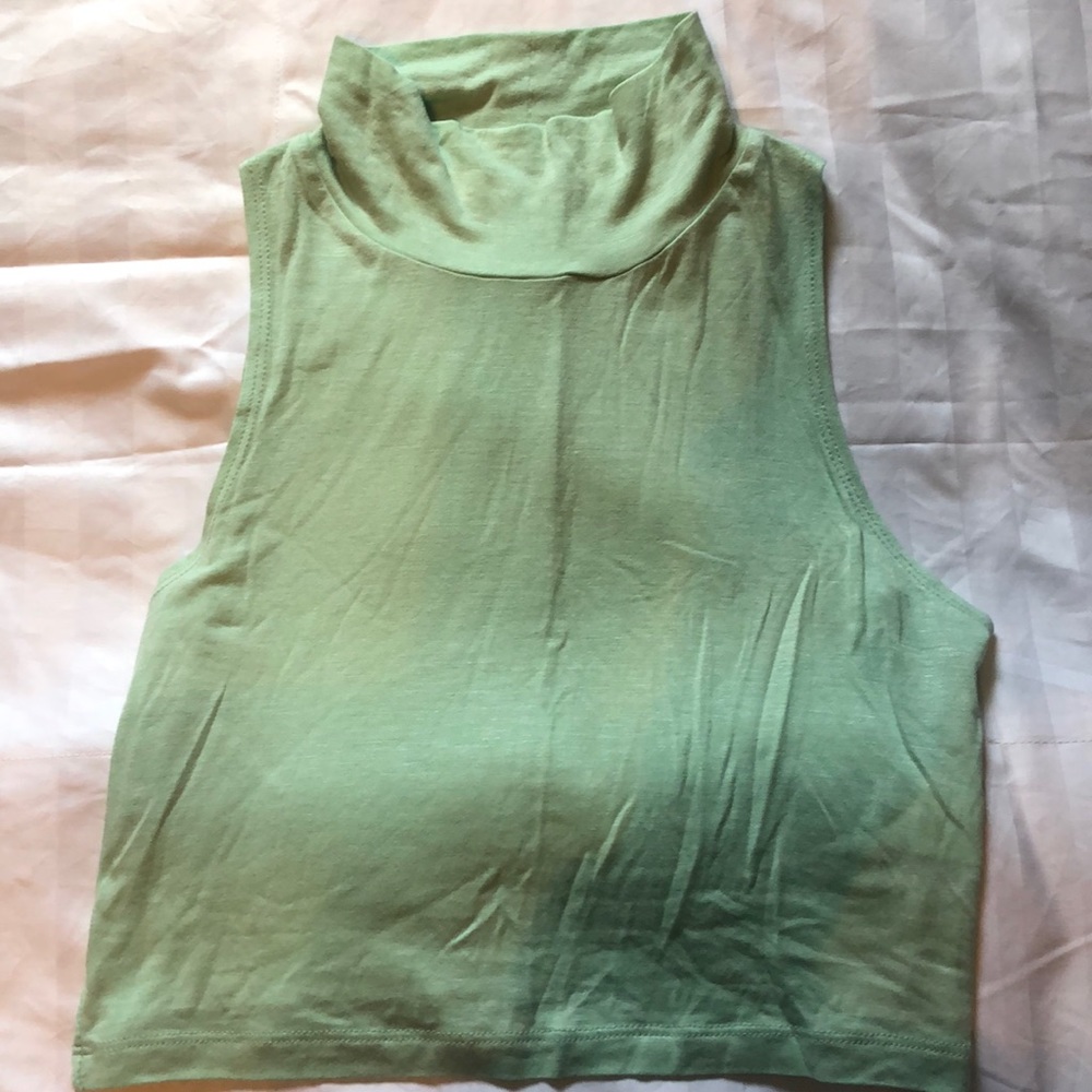 Teal Crop Top